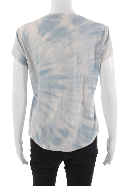 Splendid Womens Basic Light Blue Crew Neck Short Sleeve T-Shirt Size S