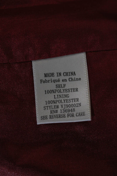 Nasty Gal Womens Red Blazer Cape Long Sleeve Polyester Size S