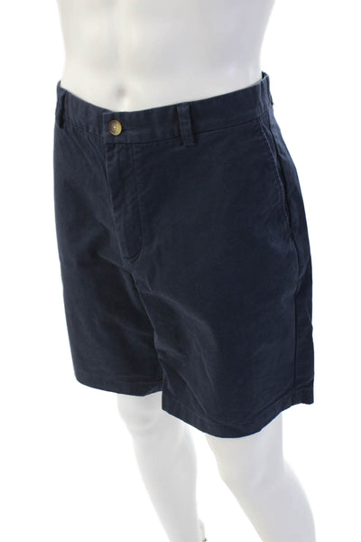 Vineyard Vines Mens Chino Shorts Dark Blue 97% Cotton 3% Elastane Size 35