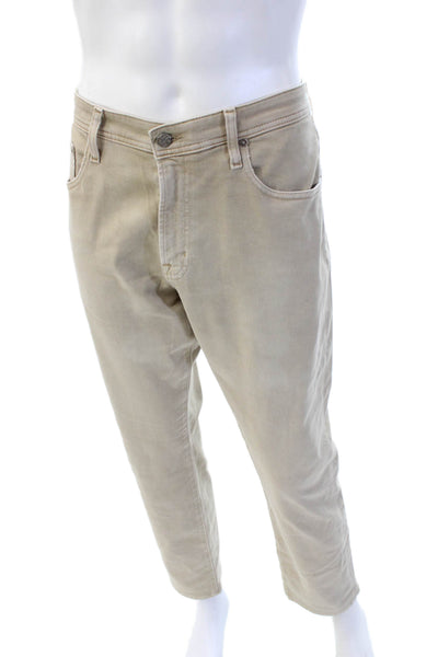 AG Mens Chinos Beige Button Size 34