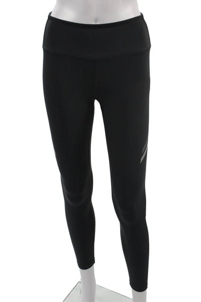 Splits 59 Womens Black Ankle Leggings Polyester Lycra Sports Size S