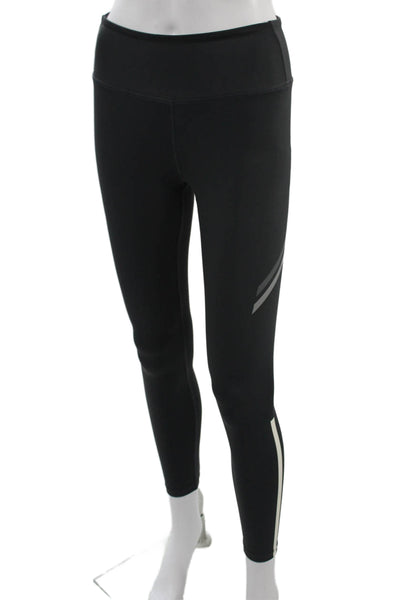 Splits 59 Womens Black Ankle Leggings Polyester Lycra Sports Size S