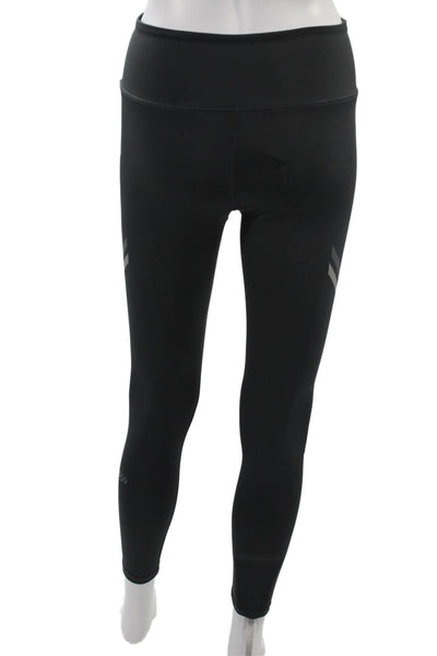 Splits 59 Womens Black Ankle Leggings Polyester Lycra Sports Size S