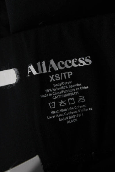 All Access Women Ankle Leggings Black 50% Nylon 50% Spandex Size XS