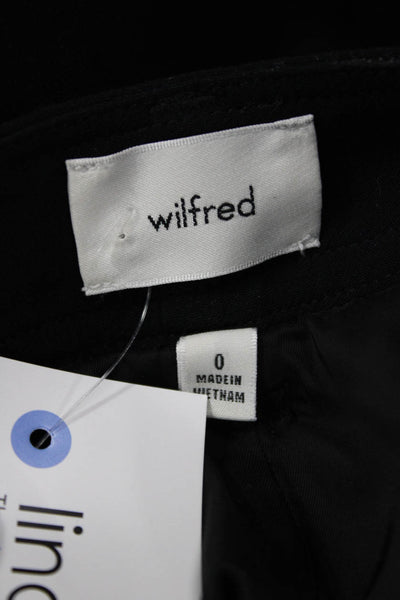 Wilfred Women Cargo Mini Skort Black 100% Polyester Solid Size 0