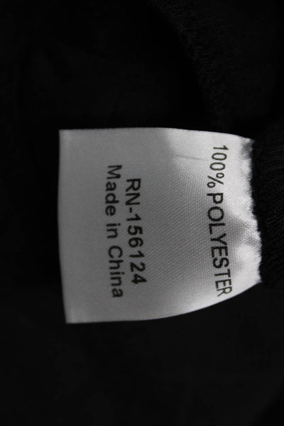 Shana Women Quilted Argyle Black Collared Snap Coat Size 2XL