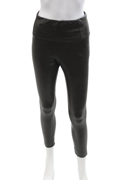 Bagatelle Women Black Ankle Jeggings Biker PU Size S
