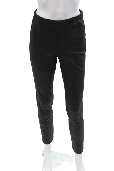 Absolu Womens Ankle Cropped Black Leggings Solid Size 40