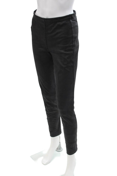 Absolu Womens Ankle Cropped Black Leggings Solid Size 40