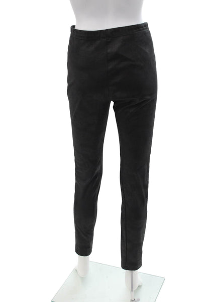Absolu Womens Ankle Cropped Black Leggings Solid Size 40