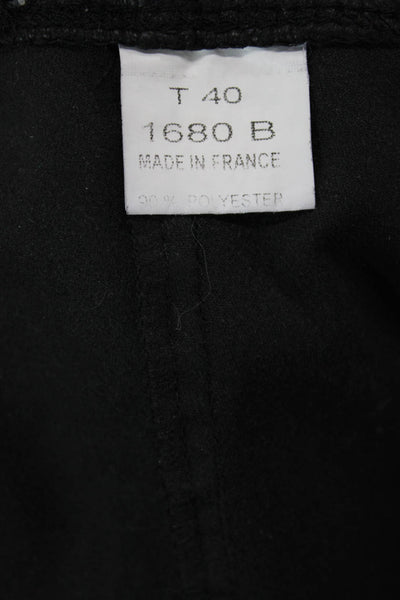 Absolu Womens Ankle Cropped Black Leggings Solid Size 40