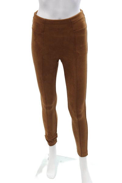 Spanx Women Ankle Jeggings Brown Petites Size S