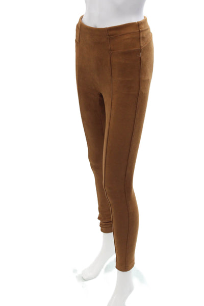 Spanx Women Ankle Jeggings Brown Petites Size S