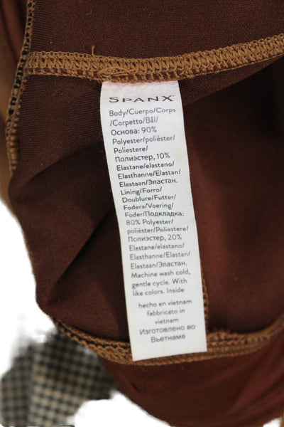 Spanx Women Ankle Jeggings Brown Petites Size S