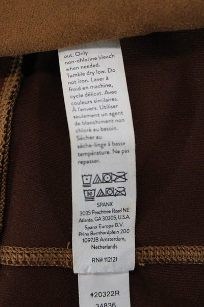 Spanx Women Ankle Jeggings Brown Petites Size S