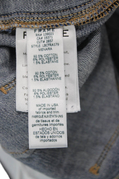 Frame Denim Women Bootcut Cropped Dark Blue Jeans Size 26