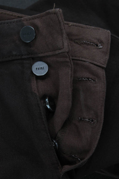 Paige Women Ankle Skinny Jeans Brown Size 28