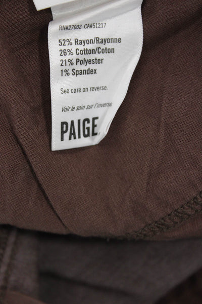 Paige Women Ankle Skinny Jeans Brown Size 28