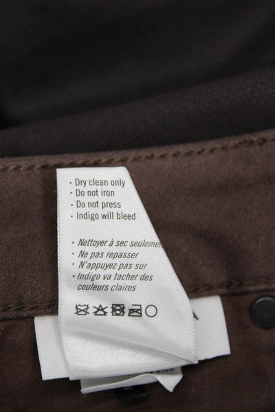 Paige Women Ankle Skinny Jeans Brown Size 28