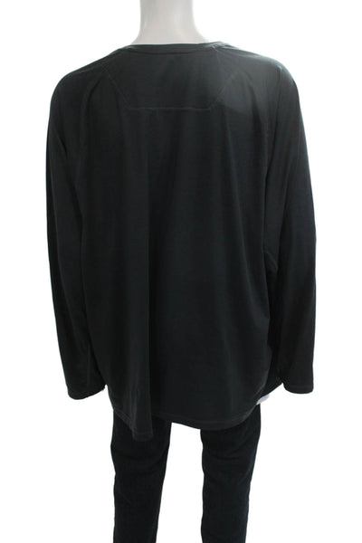 Tommy Bahama Mens Band T-Shirt Dark Gray Long Sleeve Size 3XL
