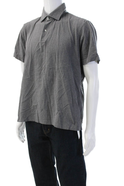 Munro Mens Short Sleeves Rugby Shirt Grey Cotton Size 43 17