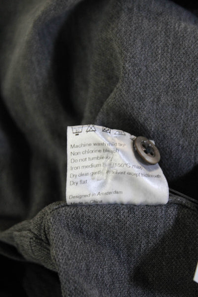 Munro Mens Short Sleeves Rugby Shirt Grey Cotton Size 43 17