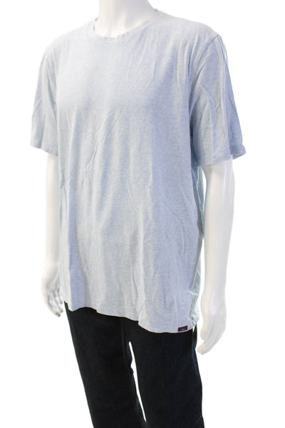 Faherty Brand Mens Gray Beach Crew Short Sleeve T-Shirt Cotton Modal Size XL