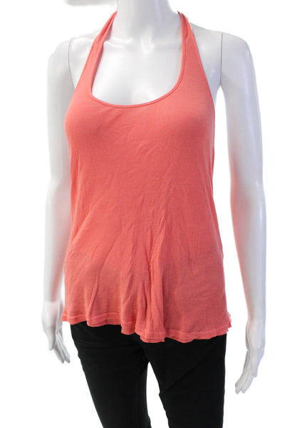 Gryphon New York Women Basic Pink Sleeveless Tank Modal Silk Cashmere Size M