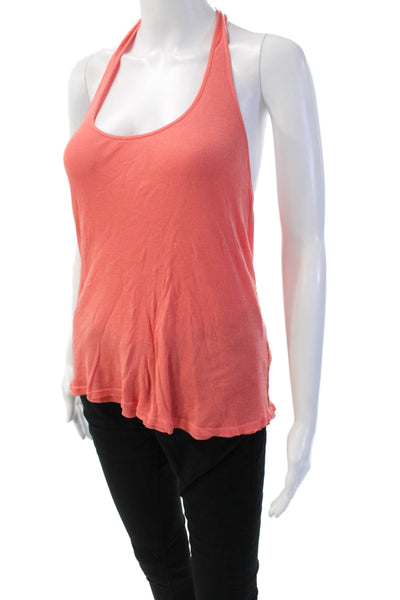 Gryphon New York Women Basic Pink Sleeveless Tank Modal Silk Cashmere Size M