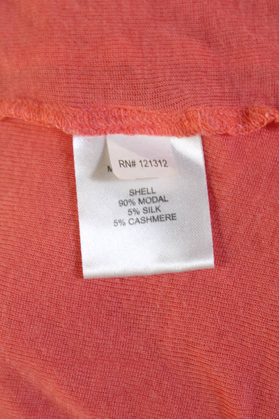 Gryphon New York Women Basic Pink Sleeveless Tank Modal Silk Cashmere Size M
