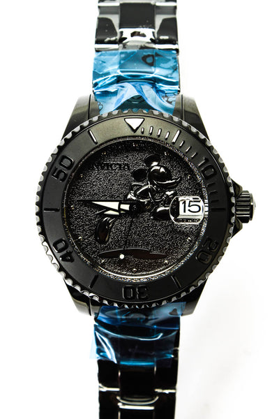 Invicta Womens Black S. Steel Ltd Edition Mouse 24532 Automatic Watch 38mm NWOT