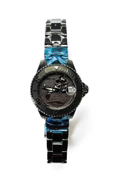 Invicta Womens Black S. Steel Ltd Edition Mouse 24532 Automatic Watch 38mm NWOT