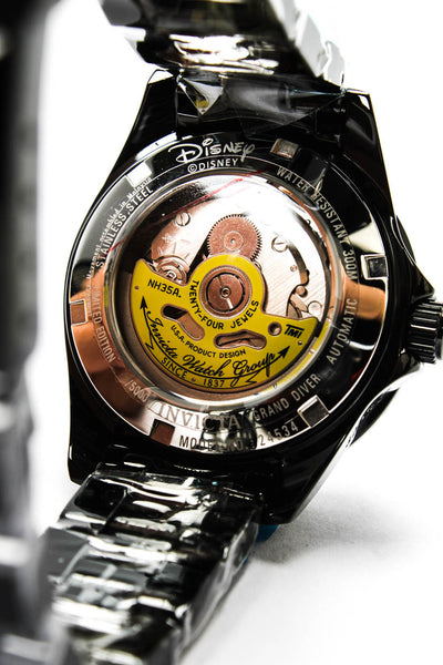 Invicta Womens Black S. Steel Ltd Edition Mouse 24532 Automatic Watch 38mm NWOT
