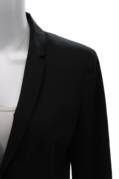 Elie Tahari Women Black Wool Blend Button Classic Blazer Size 10