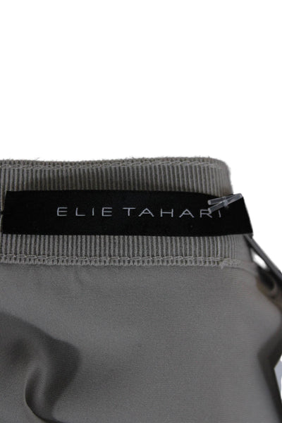 Elie Tahari Womens Beige Pencil Short Skirt Size 8