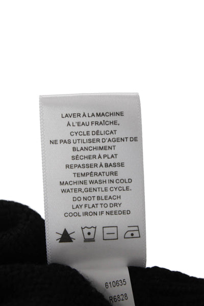 Renuar Unisex Black Pullover Sweater Round Neck Long Sleeve Size XL