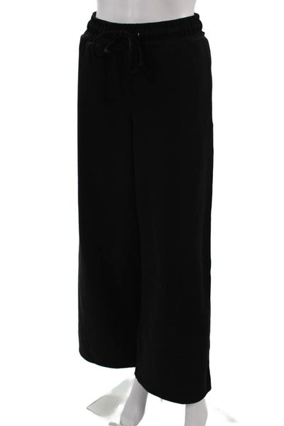Splendid Womens Black Classic Sweatpants Drawstring Polyester Viscose Size XS