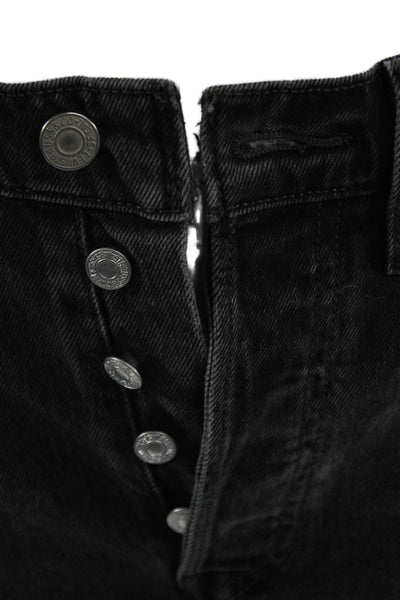 Levis Unisex Ankle Cropped Dark Gray Mid Rise Jeans Size 24