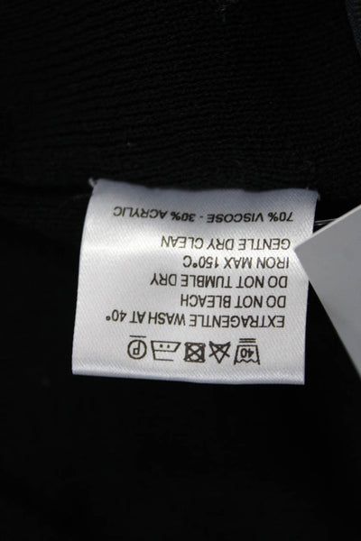 Jacquemus Women Bodycon Maxi Dress Black V-Neck Sleeveless Size 34