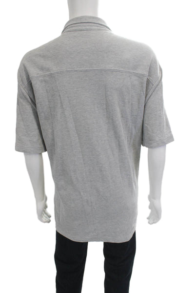 Tommy Bahama Mens Island Zone Button Shirt Grey Size Extra Extra Extra Large