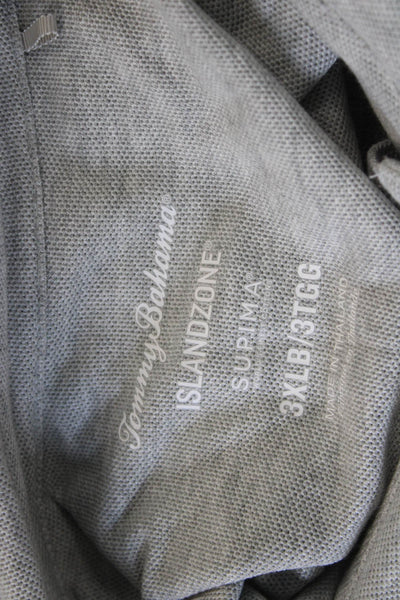 Tommy Bahama Mens Island Zone Button Shirt Grey Size Extra Extra Extra Large