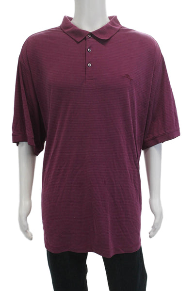 Tommy Bahama Mens Striped Rugby Shirt Pink Size Extra Extra Extra Large