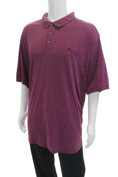 Tommy Bahama Mens Striped Rugby Shirt Pink Size Extra Extra Extra Large