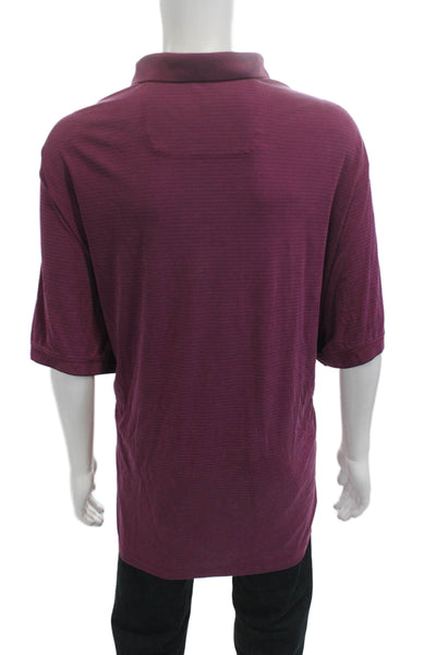 Tommy Bahama Mens Striped Rugby Shirt Pink Size Extra Extra Extra Large