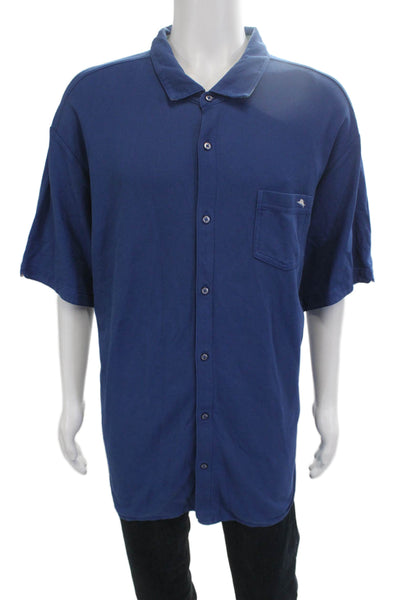 Tommy Bahama Mens Button Down Shirt Blue Size Extra Extra Extra Large