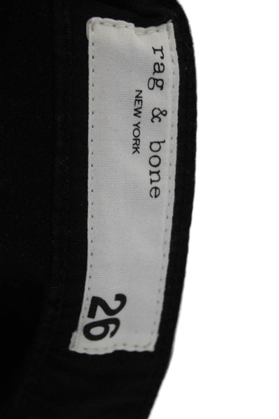 Rag & Bone Womens Cropped Pants Black Size 26