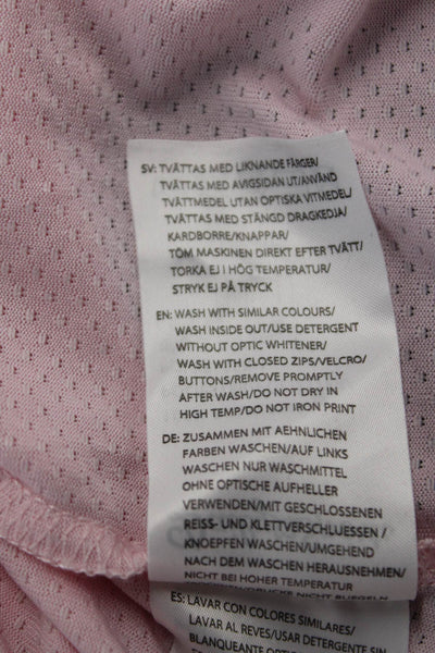 Daily Sports Womens Basic Polo Pink Collared Sleeveless Polyester Size M