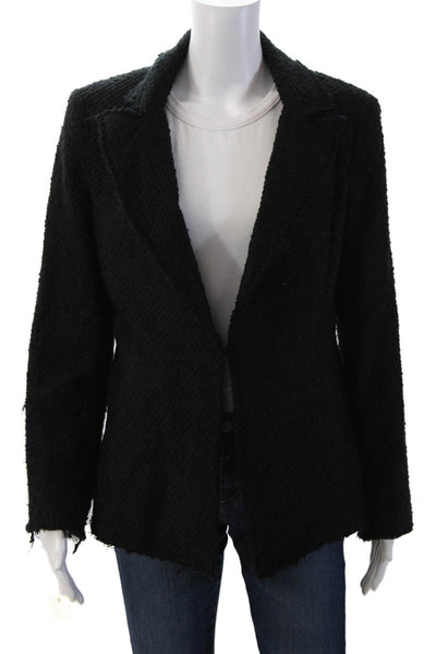 Finley Women Black Collared Long Sleeve Solid Classic Blazer Size XS