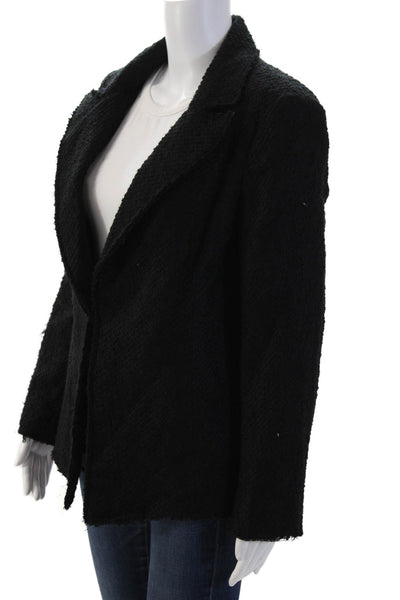 Finley Women Black Collared Long Sleeve Solid Classic Blazer Size XS