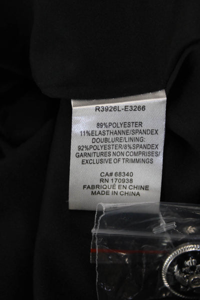 Renuar Unisex Black Collared Long Sleeve Classic Blazer Size 10